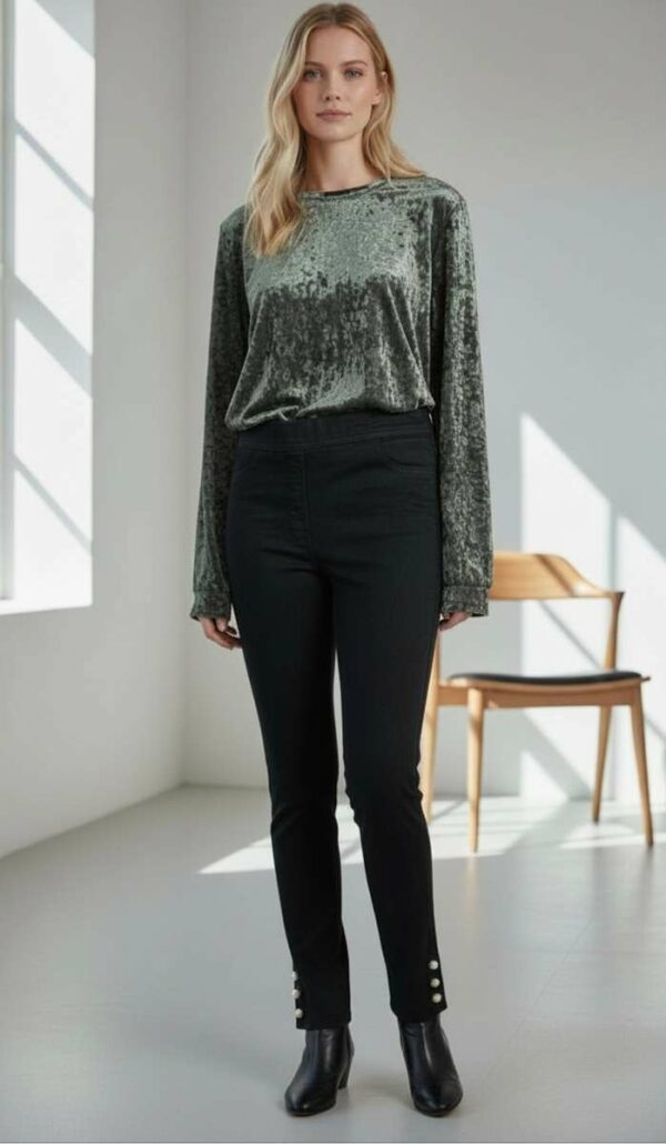 Legging noir Calzedonia – Coton & élasthanne – Taille M (38/40)