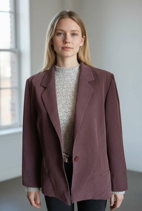 Blazer vintage prune – Taille 40/42