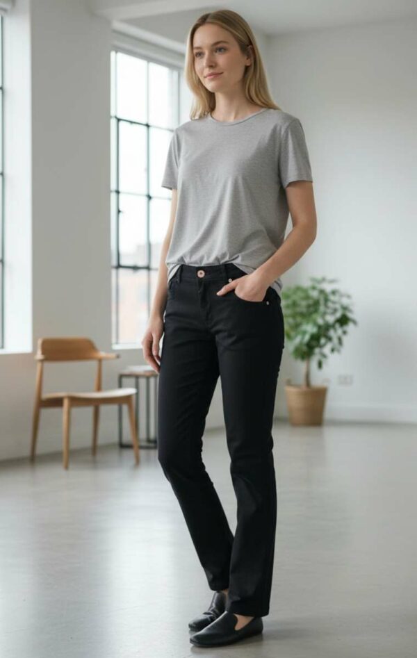 Chino noir Sarah John – Neuf avec étiquette – Taille 36