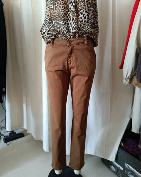 Pantalon chino Le Temps des Cerises camel – taille 38/40