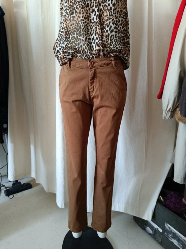 Pantalon chino Le Temps des Cerises camel – taille 38/40