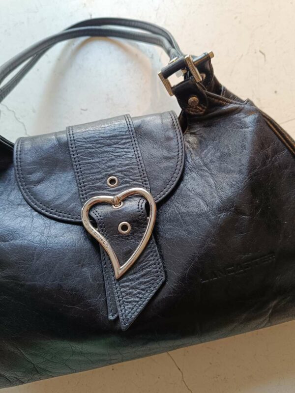 sac Lancaster noir cuir