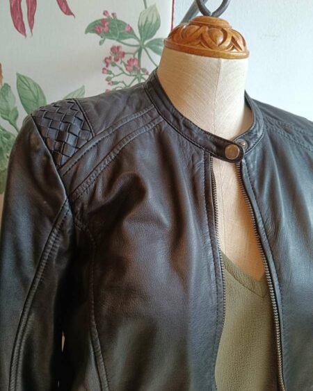 Perfecto en cuir noir – Promod – Taille 40