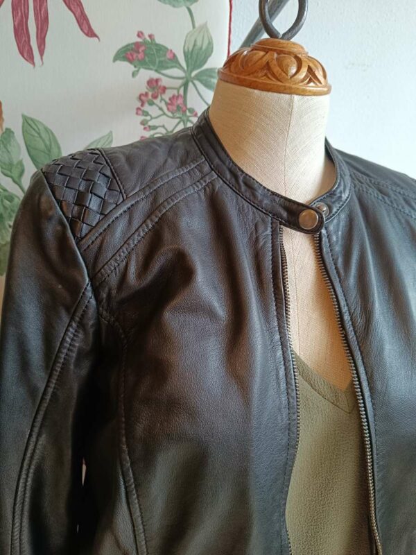 Perfecto en cuir noir – Promod – Taille 40