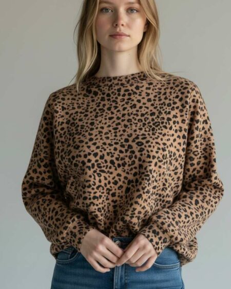 Sweat léopard – Promod – Taille 38/40