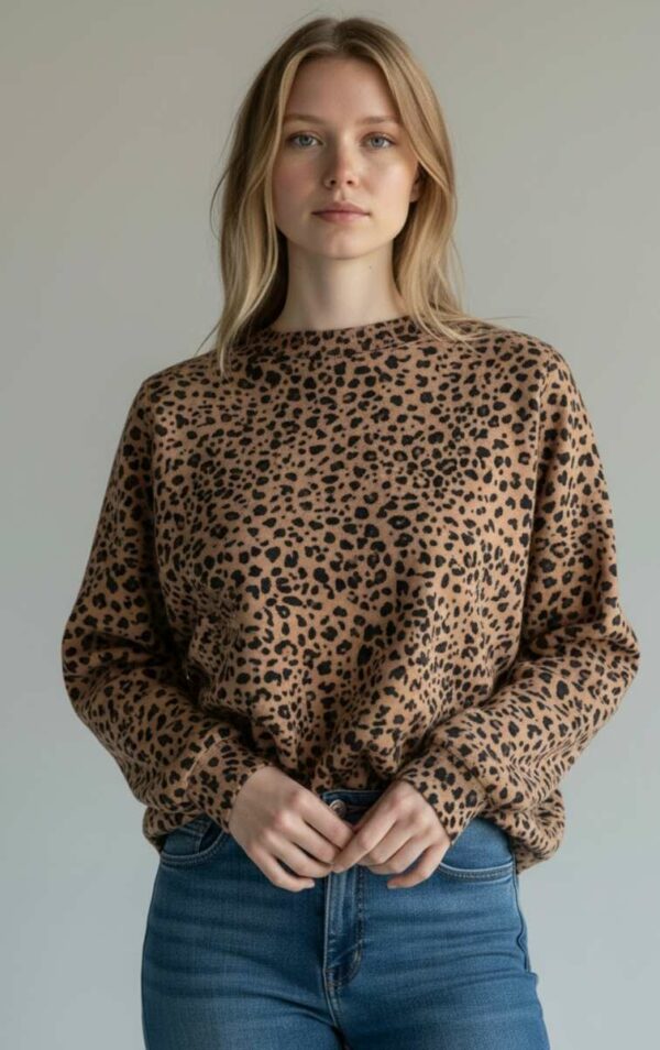 Sweat léopard – Promod – Taille 38/40