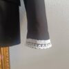 Blazer noir upcyclé avec dentelle – Taille 40