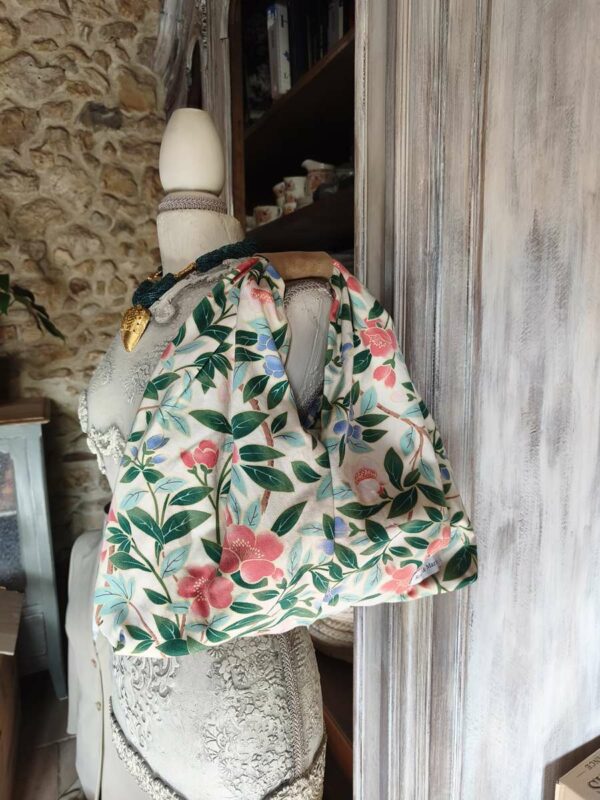 Sac porté main upcyclé Rose & Marie – Modèle unique