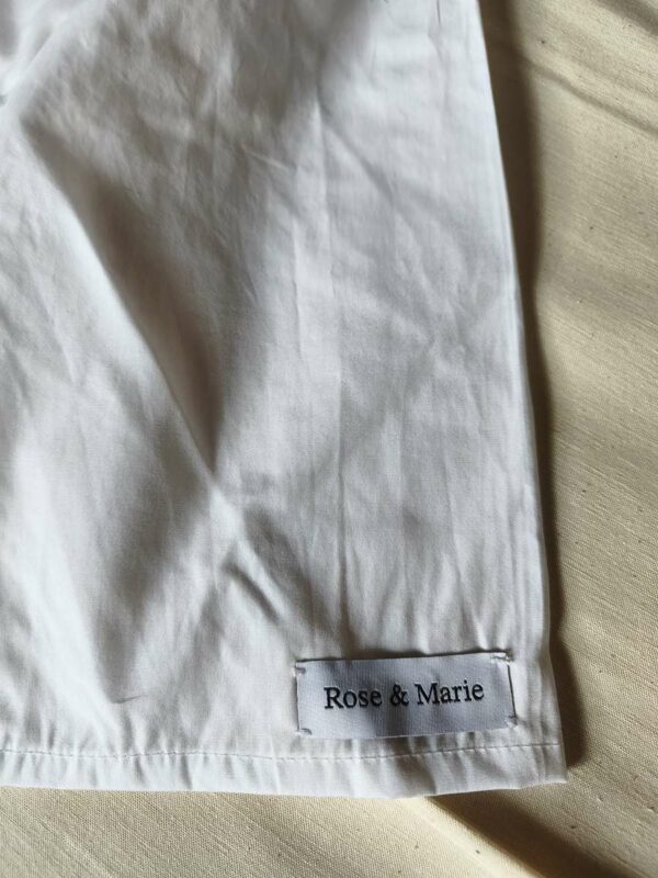 Chemise upcyclée blanche Rose & Marie – Taille 40/42