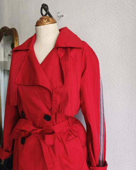 Trench rouge Stradivarius – Taille L (40/42)