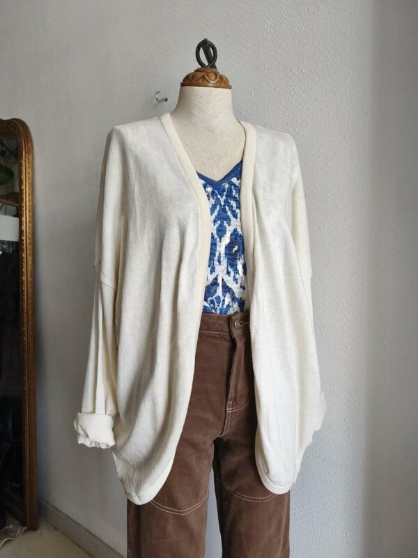 Gilet écru ouvert C’est Beau la Vie – Taille 40