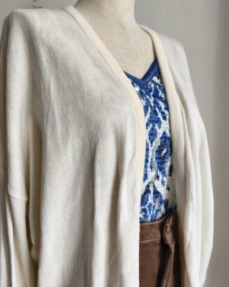 Gilet écru ouvert C’est Beau la Vie – Taille 40