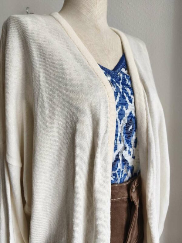 Gilet écru ouvert C’est Beau la Vie – Taille 40