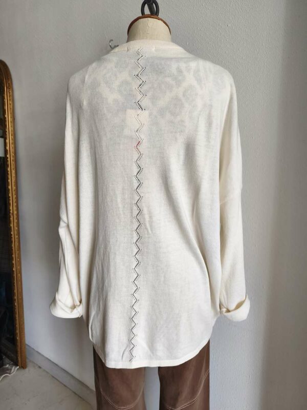 Gilet écru ouvert C’est Beau la Vie – Taille 40