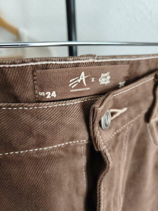 Pantalon marron taille haute A x Point Carr – Taille 34 (US 24)
