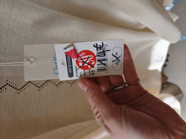 Gilet écru ouvert C’est Beau la Vie – Taille 40