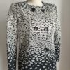 Veste longue vintage noire et écrue