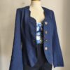 Veste vintage bleu marine Lafayette Collection – Taille 38