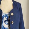 Veste vintage bleu marine Lafayette Collection – Taille 38
