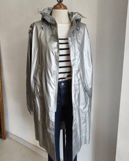 Imperméable gris argent – Monoprix