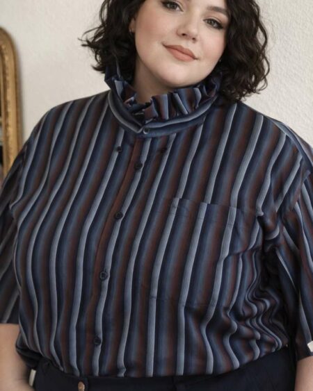 Chemise upcyclée Rose & Marie – Taille 46