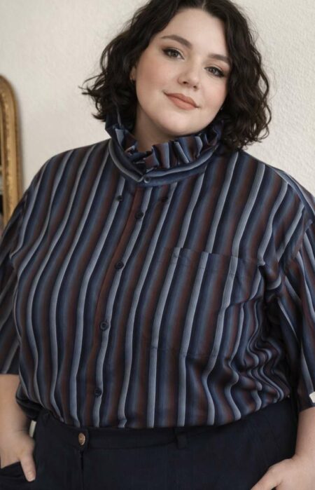 Chemise upcyclée Rose & Marie – Taille 46