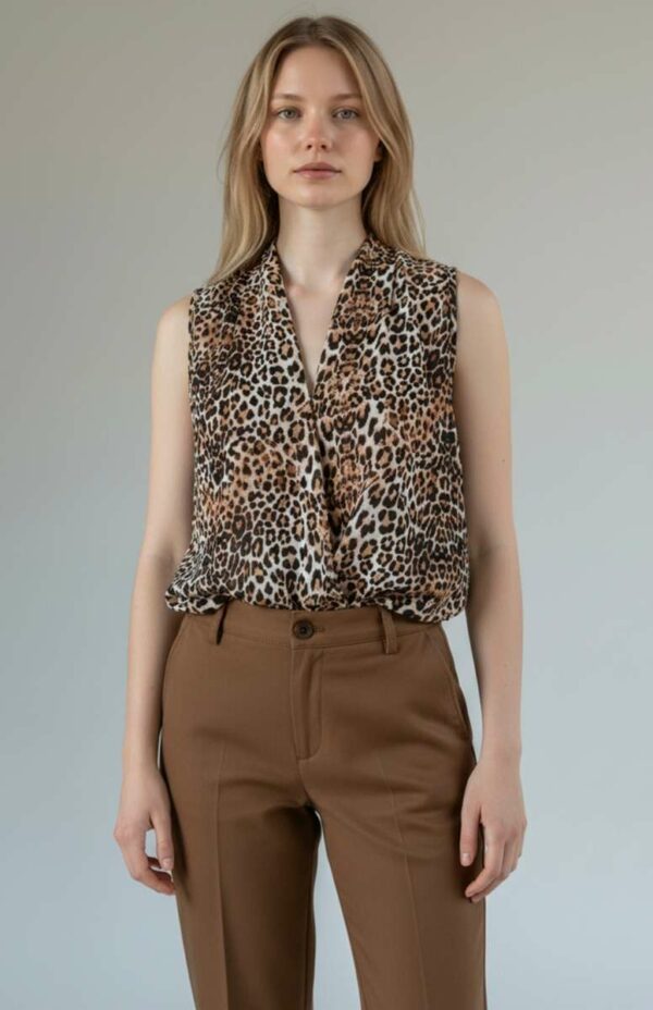 Top en voile léopard – taille 38
