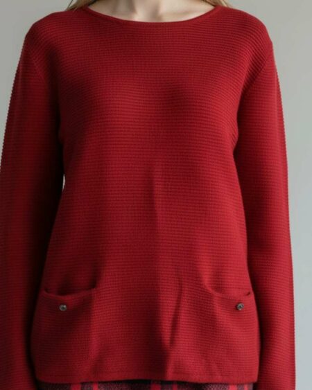 Pull rouge Tulle 1.2.3 – taille 40