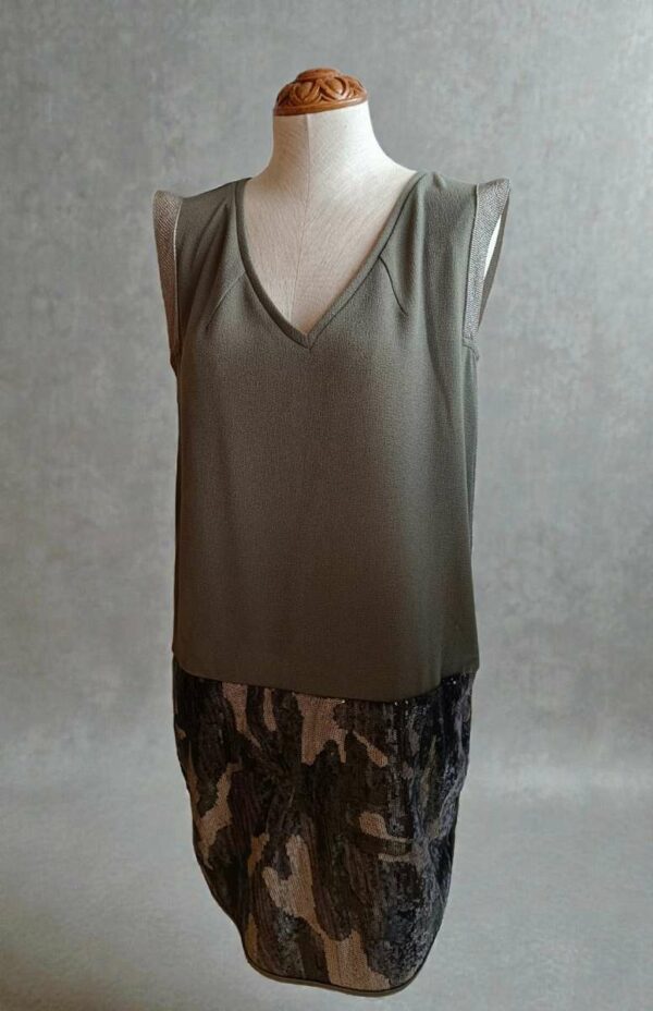 Robe kaki à sequins – Liu Jo Taille 38/40