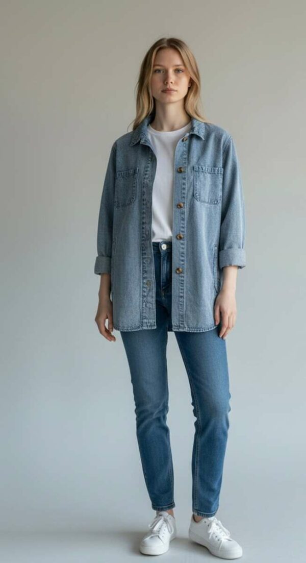 Surchemise en jean bleu Promod – Taille 38/40