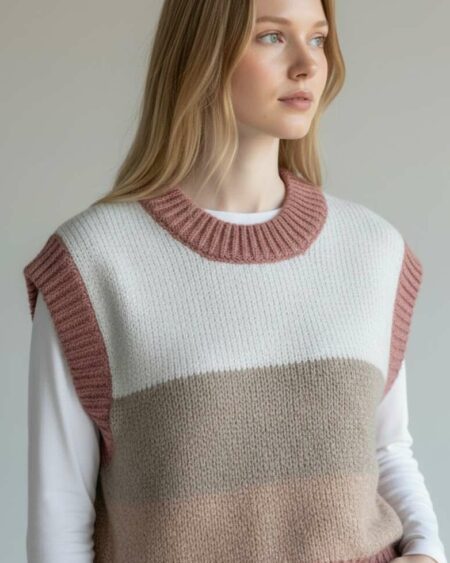 Pull sans manches pastel Cache Cache – Taille 40