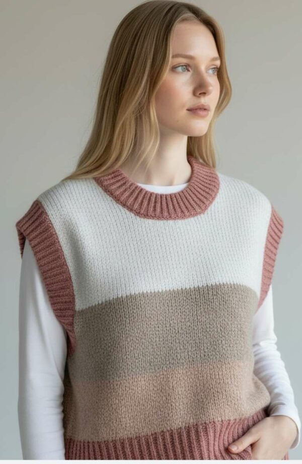 Pull sans manches pastel Cache Cache – Taille 40