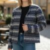 Veste à motifs bleus Burton – Taille 38/40