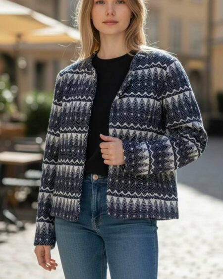 Veste à motifs bleus Burton – Taille 38/40