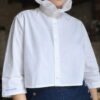 Chemise upcyclée blanche Rose & Marie – Taille 40/42