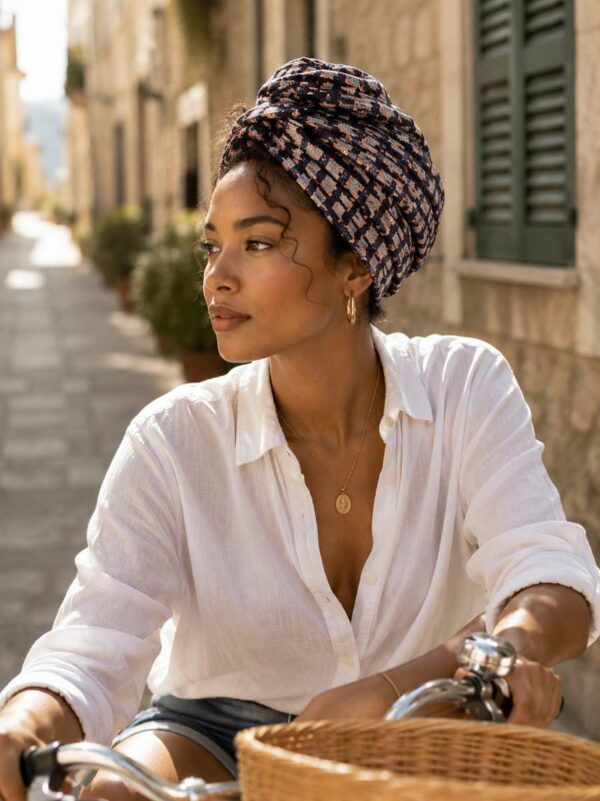 Turban femme ajustable – Made in France | Rose & Marie