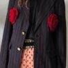 Blazer upcyclé Rose & Marie – Hugo Boss – Laine – Taille 40 – Création unique