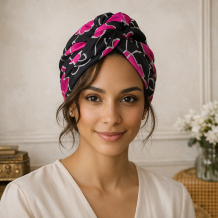 turban torsadé femme