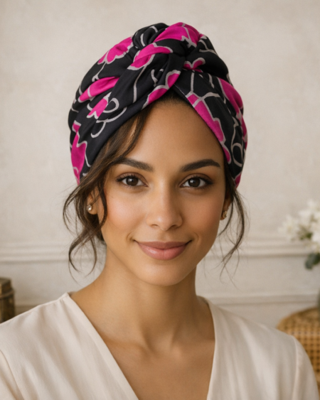 turban torsadé femme