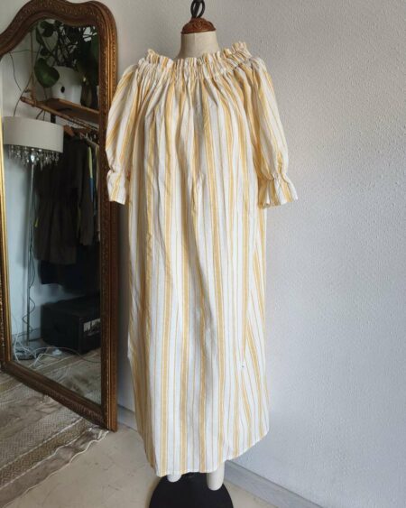 Robe longue rayée jaune Les Acolytes