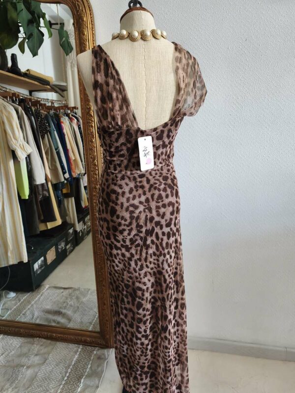 Robe longue léopard