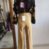 Pantalon jaune taille haute