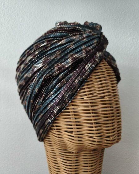 turban femme torsadé