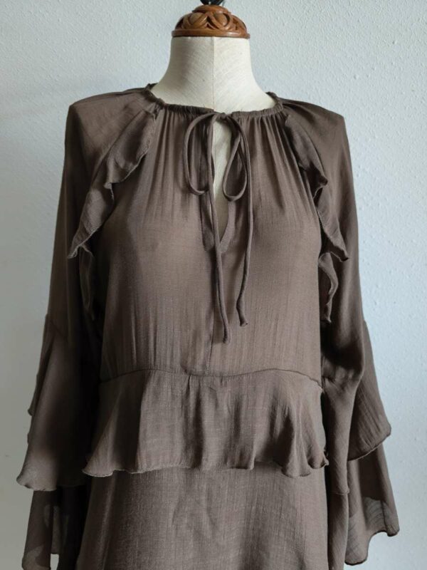 Robe voile marron taille 36-38 neuve avec étiquette