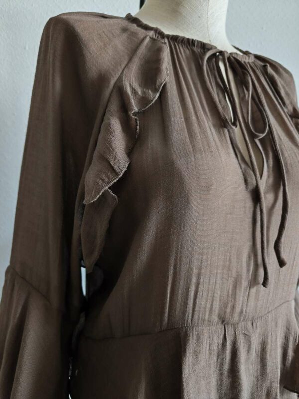 Robe voile marron taille 36-38 neuve avec étiquette