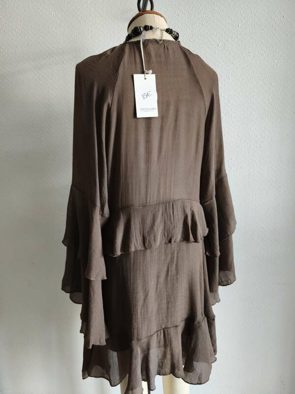 Robe voile marron taille 36-38 neuve avec étiquette