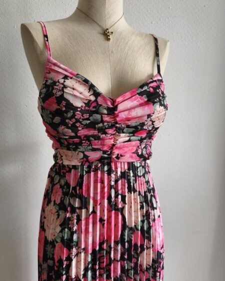 Robe longue plissée fleurie LM Lulu taille 36-38