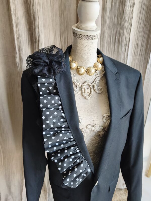 Veste upcyclée couture Rose & Marie – Taille 42 / 44 – Pièce unique Veste upcyclée Rose & Marie