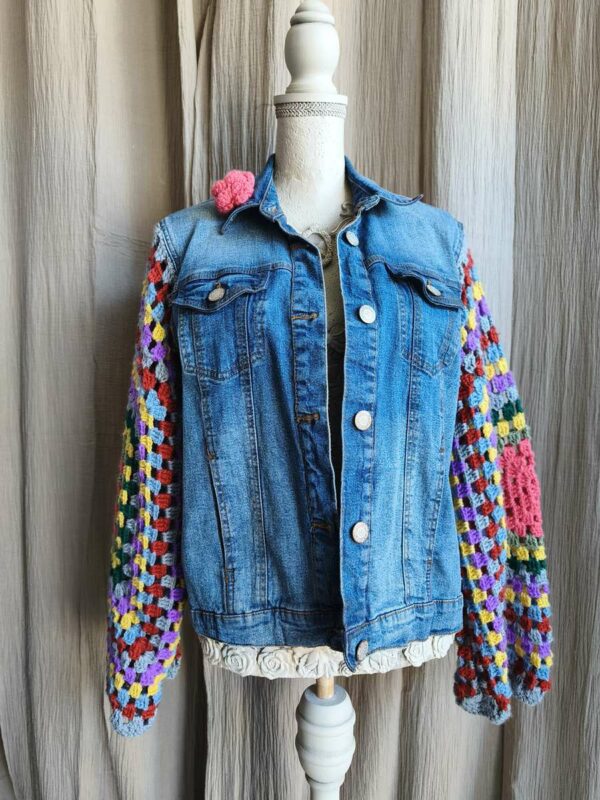 veste jeans et crochet