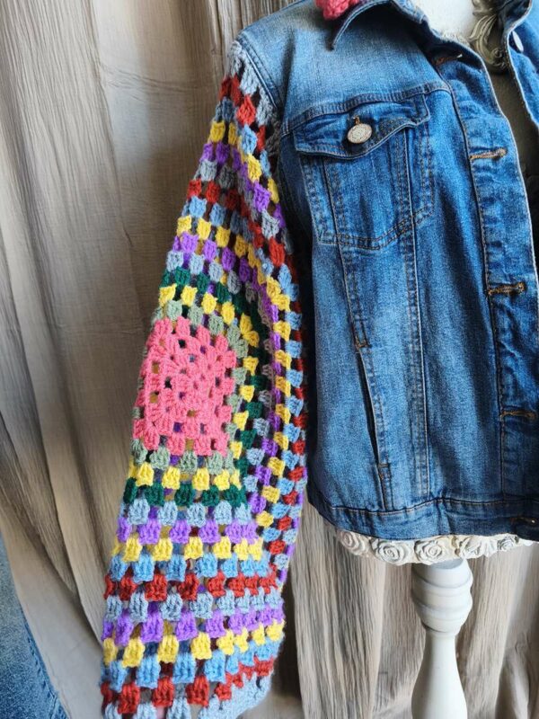 veste jeans et crochet